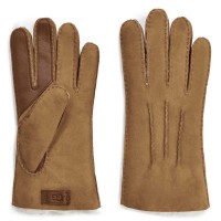 ръкавици,ръкавици,шапки,и,шалове,ugg,contrast,sheepskin,gloves,chestnut,(brown)