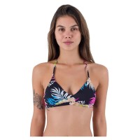 дамски,бански,костюми,hurley,hana,adjustable,bikini,top,black,(black)