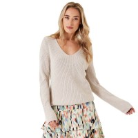 блуза,дамски,пуловери,дамски,плетени,дрехи,garcia,z0008,sweater,almond,(beige)