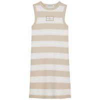 дънки,дамски,поли,и,рокли,calvin,klein,jeans,rib,sleeveless,dress,beige,(bright,white,classic,beige)