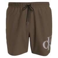 бански,гащета,мъжки,бански,костюми,calvin,klein,km0km00800,swimming,shorts,brown,olive,(brown)