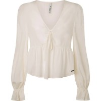 риза,с,дълъг,ръкав,дамски,блузи,дамски,ризи,pepe,jeans,aluna,long,sleeve,shirt,mousse,(beige)
