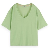 тениска,дамски,тениски,scotch,&,soda,soft,short,sleeve,v,neck,t,shirt,fresh,mint,(green)