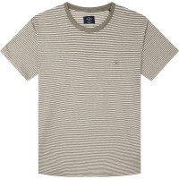 тениска,мъжки,тениски,hackett,stripe,short,sleeve,t,shirt,khaki,(green)