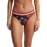 дамски,бански,костюми,superdry,vintage,logo,nh,bikini,bottom,hibiscus,pop,coral,(multicolor)