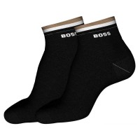 чорапи,мъжки,чорапи,boss,stripe,10249327,short,socks,2,units,black,(black)