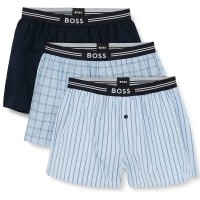 боксерки,мъжко,бельо,boss,woven,10245450,boxers,3,units,blue,(open,blue)