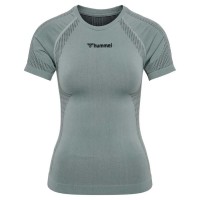 тениска,дамски,тениски,hummel,shaping,seamless,short,sleeve,t,shirt,grey,(chinois,green)