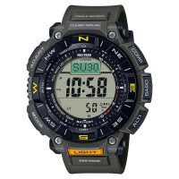 часовник,часовници,casio,pro,trek,watch,lcd,black,olive,green,mineral,(silver)