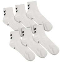 чорапи,дамски,чорапи,hummel,chevron,short,socks,3,pairs,white