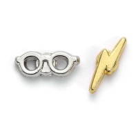 бижутерия,the,carat,shop,lightning,bolt,&,glasses,earrings,golden,(multicolor)