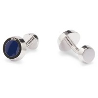 бижутерия,boss,simony,10250792,cufflinks,silver,(navy)