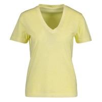 тениска,дамски,тениски,gant,sunfaded,short,sleeve,v,neck,t,shirt,lemonade,yellow,(yellow)