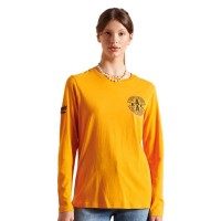 тениска,дамски,тениски,superdry,collegiate,long,sleeve,t,shirt,yellow,(track,gold)
