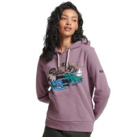 суичър,дамски,блузи,superdry,japanese,vintge,logo,graphic,hoodie,dazed,lilac,(purple)