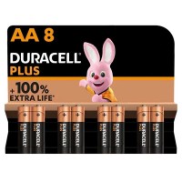 батерии,duracell,plus,extra,life,lr6,mn1500aa8,pack,aa,alkaline,battery,golden,(silver)