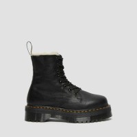 обувки,мъжки,боти,dr,martens,jadon,faux,fur,lined,platform,boots,black