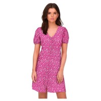 рокля,дамски,поли,и,рокли,only,nova,lux,short,sleeve,dress,very,berry,aop,354,mono,floral,(pink)