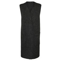 потник,дамски,пуловери,дамски,плетени,дрехи,vero,moda,emanuella,knitted,vest,black,(dark,grey,melange)