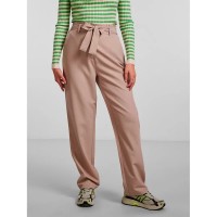 панталони,дамски,панталони,pieces,boss,paperbag,straight,fit,high,waist,pants,white,pepper,(beige)