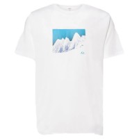 тениска,мъжки,тениски,oakley,snow,caps,short,sleeve,t,shirt,white