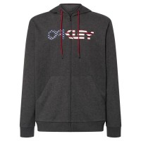 блуза,мъжки,пуловери,oakley,teddy,hoddie,full,zip,sweatshirt,dk,grey,hthr,american,flag,(grey)