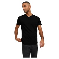 тениска,мъжки,тениски,jack,&,jones,organic,basic,short,sleeve,v,neck,t,shirt,black