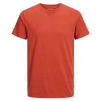тениска,мъжки,тениски,jack,&,jones,organic,melange,short,sleeve,t,shirt,cinnabar,(orange)