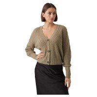 блуза,дамски,пуловери,дамски,плетени,дрехи,vero,moda,lea,v,neck,sweater,laurel,oak,(brown)