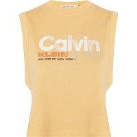 тениска,дамски,тениски,calvin,klein,jeans,colorful,artwork,sleeveless,t,shirt,crushed,orange,(orange)