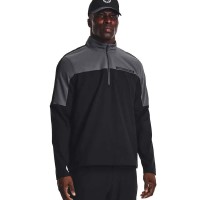 блуза,мъжки,пуловери,under,armour,golf,storm,windstrike,half,zip,sweatshirt,black,(black,pitch,gray,black)