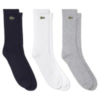 чорапи,мъжки,чорапи,lacoste,ra4182,00,socks,grey,(argent,chine,white,marine)
