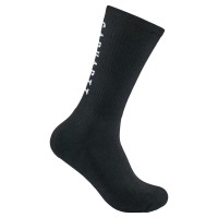 чорапи,мъжки,чорапи,carhartt,logo,midweight,crew,socks,3,pairs,black,(black)