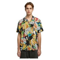 риза,с,къс,ръкав,мъжки,ризи,urban,classics,viscose,aop,resort,short,sleeve,shirt,toucans,(multicolor)