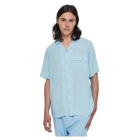 риза,с,къс,ръкав,мъжки,ризи,urban,classics,viscose,camp,short,sleeve,shirt,batlic,blue