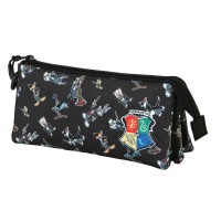 канцеларски,принадлежности,karactermania,fan,triple,2.0,looney,tunes,harry,tunes,pencil,case,black