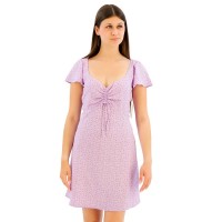 рокля,дамски,поли,и,рокли,levi´s,®,skylar,flutter,short,sleeve,dress,purple,(jane,floral,purple,rose)