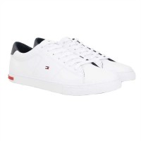 маратонки,мъжки,маратонки,tommy,hilfiger,essential,leather,detail,vulcanized,trainers,white