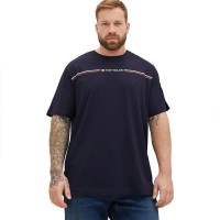 тениска,мъжки,тениски,дамски,тениски,tom,tailor,1039969,plus,printed,short,sleeve,t,shirt,blue,(sky,captain,blue)