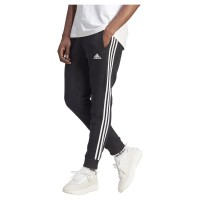 анцуг,мъжки,панталони,adidas,essentials,fleece,3,stripes,tapered,cuff,joggers,black,(black,white)