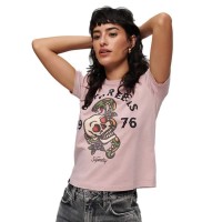 тениска,дамски,тениски,superdry,tatto,graphic,90´s,short,sleeve,t,shirt,blush,pink,(pink)