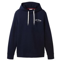 суичър,мъжки,пуловери,tom,tailor,1037751,logo,hoodie,sky,captain,blue,(blue)