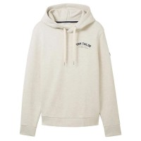 суичър,мъжки,пуловери,tom,tailor,1037751,logo,hoodie,vintage,beige,melange,(beige)