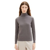 блуза,дамски,пуловери,дамски,плетени,дрехи,tom,tailor,1037746,knit,basic,high,neck,sweater,dark,mineral,grey,(grey)