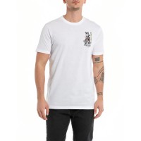 тениска,мъжки,тениски,дамски,тениски,replay,m6676,.000.2660,short,sleeve,t,shirt,white,(white)