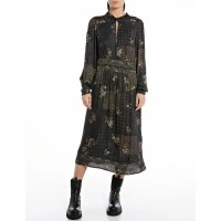 рокля,дамски,поли,и,рокли,replay,w9066,.000.10334,long,sleeve,long,dress,dark,brown,cream,(brown)