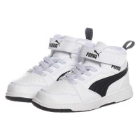 детски,маратонки,детски,маратонки,puma,rebound,v6,mid,ac+,infant,trainers,puma,white,puma,black,(white)