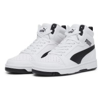 маратонки,детски,маратонки,puma,rebound,v6,mid,trainers,puma,white,puma,black,(white)