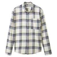 карирана,риза,мъжки,ризи,tom,tailor,1037458,relaxed,checked,long,sleeve,shirt,wool,white,black,blue,check,(white)