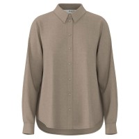 риза,с,дълъг,ръкав,дамски,блузи,дамски,ризи,selected,viva,long,sleeve,shirt,greige